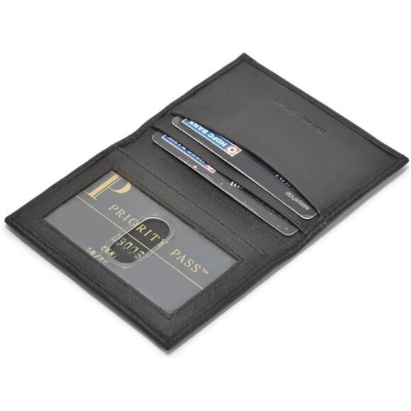 Genuine Leather Slim Bifold Wallet | Credit, Debit, ID Card Holder - Picture 2 of 7
